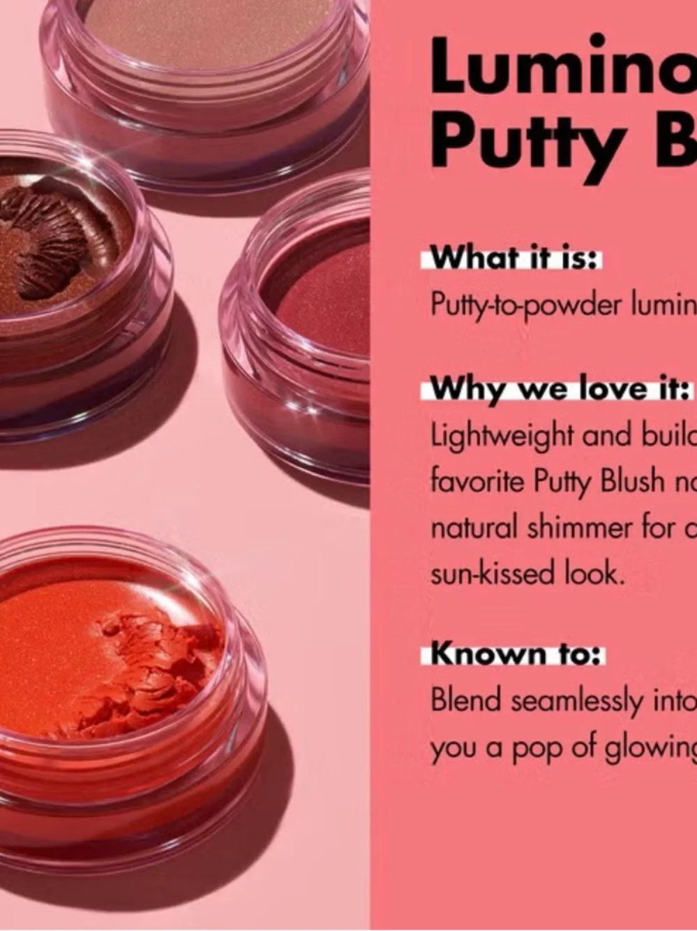 NIB- e.l.f. Luminous Putty Blush — Bermuda